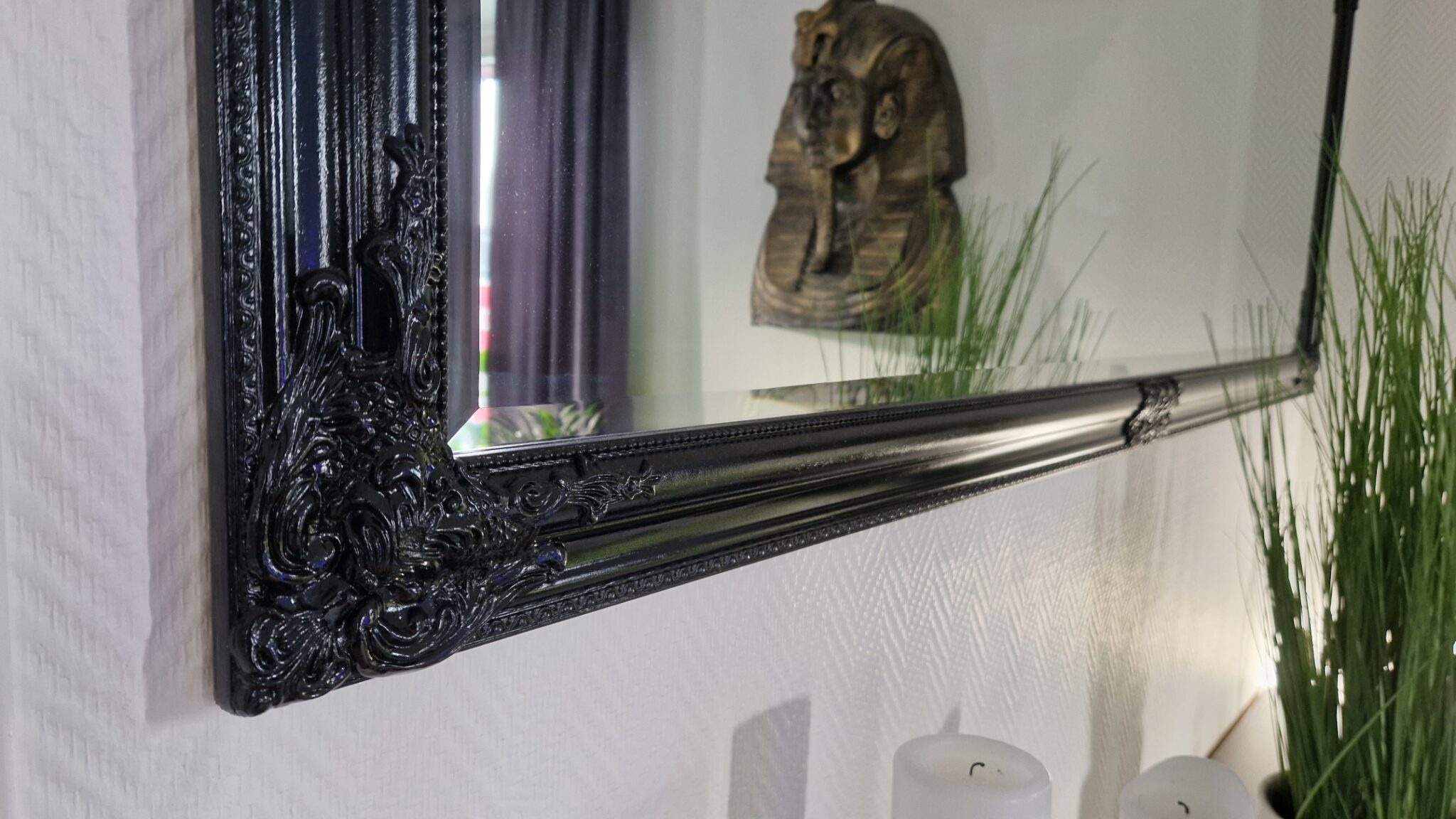 Painted frame with a spray can.
