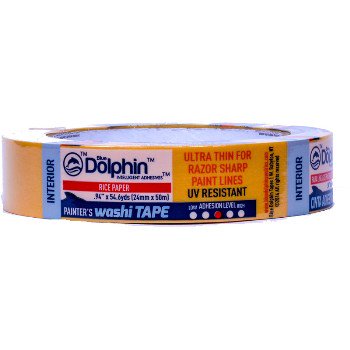 Blue Dolphin Washi tape roll for precision painting projects
