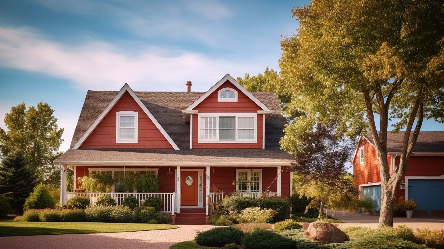 Gocolorize A American house with a beautiful exterior and with mo 07c48f49 5f01 4008 9e5e cda7f32bb92d