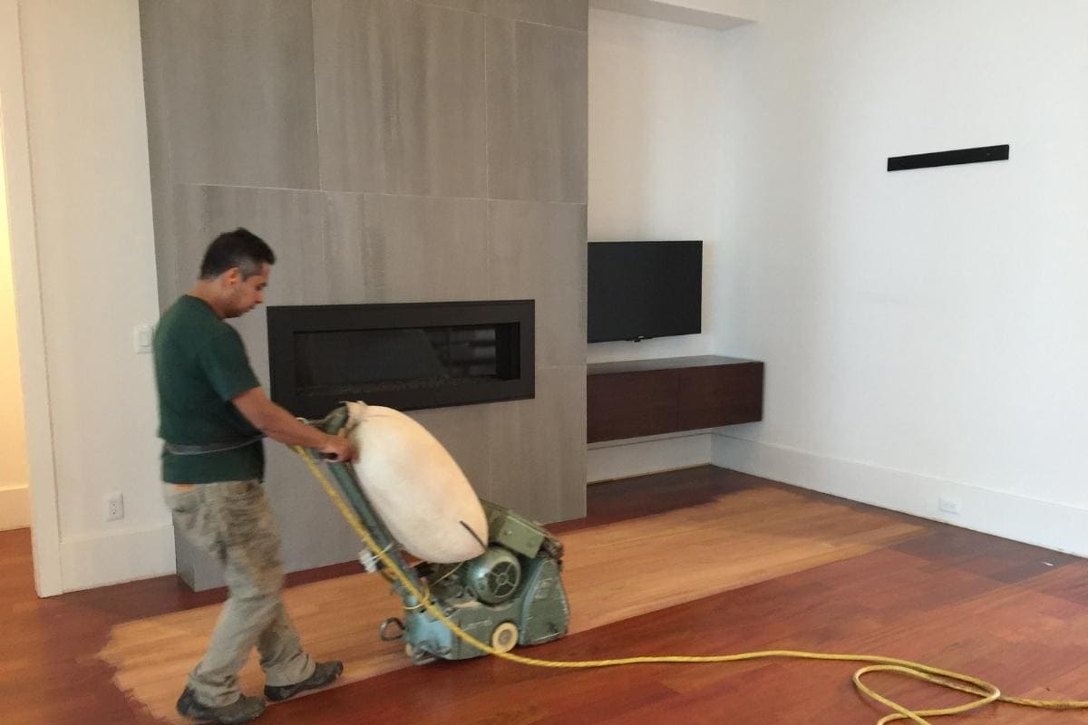 drum sanding floor