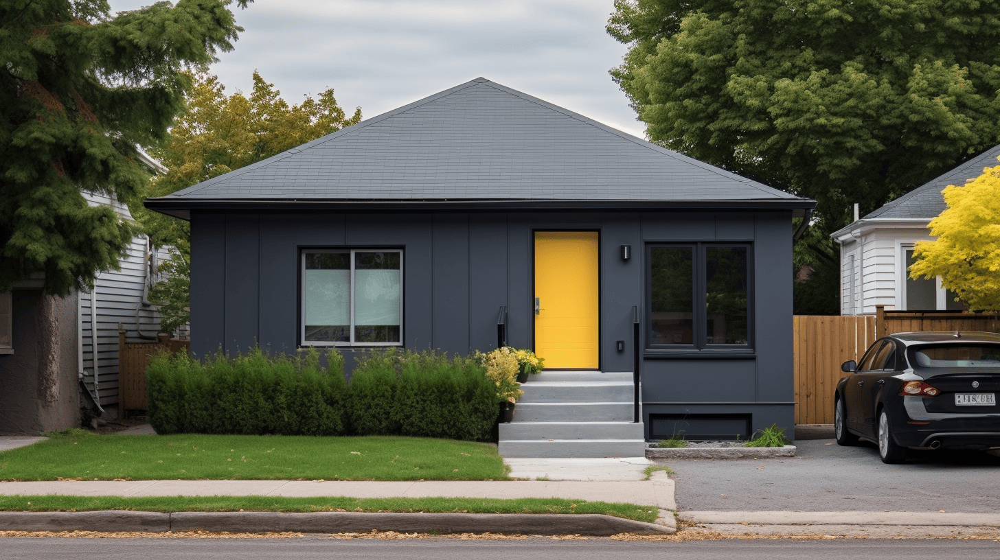 iglo ola A simple one level house with charcoal grey exterior c 4489bde4 82f5 44f9 bcc7 99e559b3e521