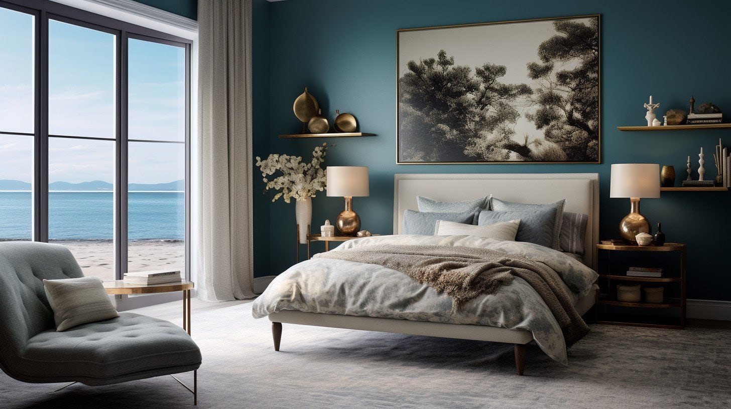 iglo ola a bedroom with azure colored walls taken like its from c0b32e70 bdf7 41a5 b957 6ab20c47c384