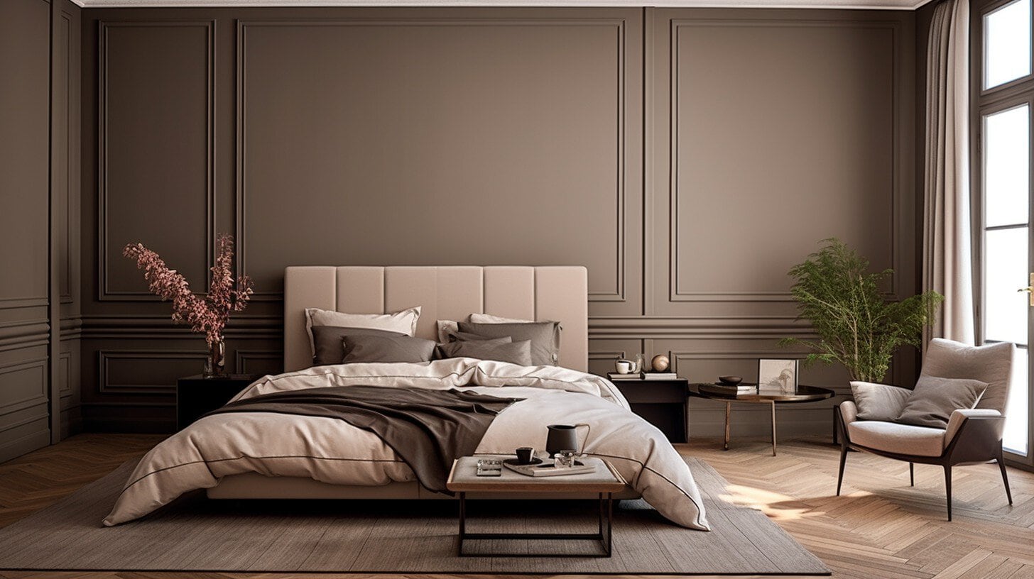iglo ola a bedroom with cappuccino colored walls taken like its 7be0ee90 b588 47dd 80d4 49feb08217da