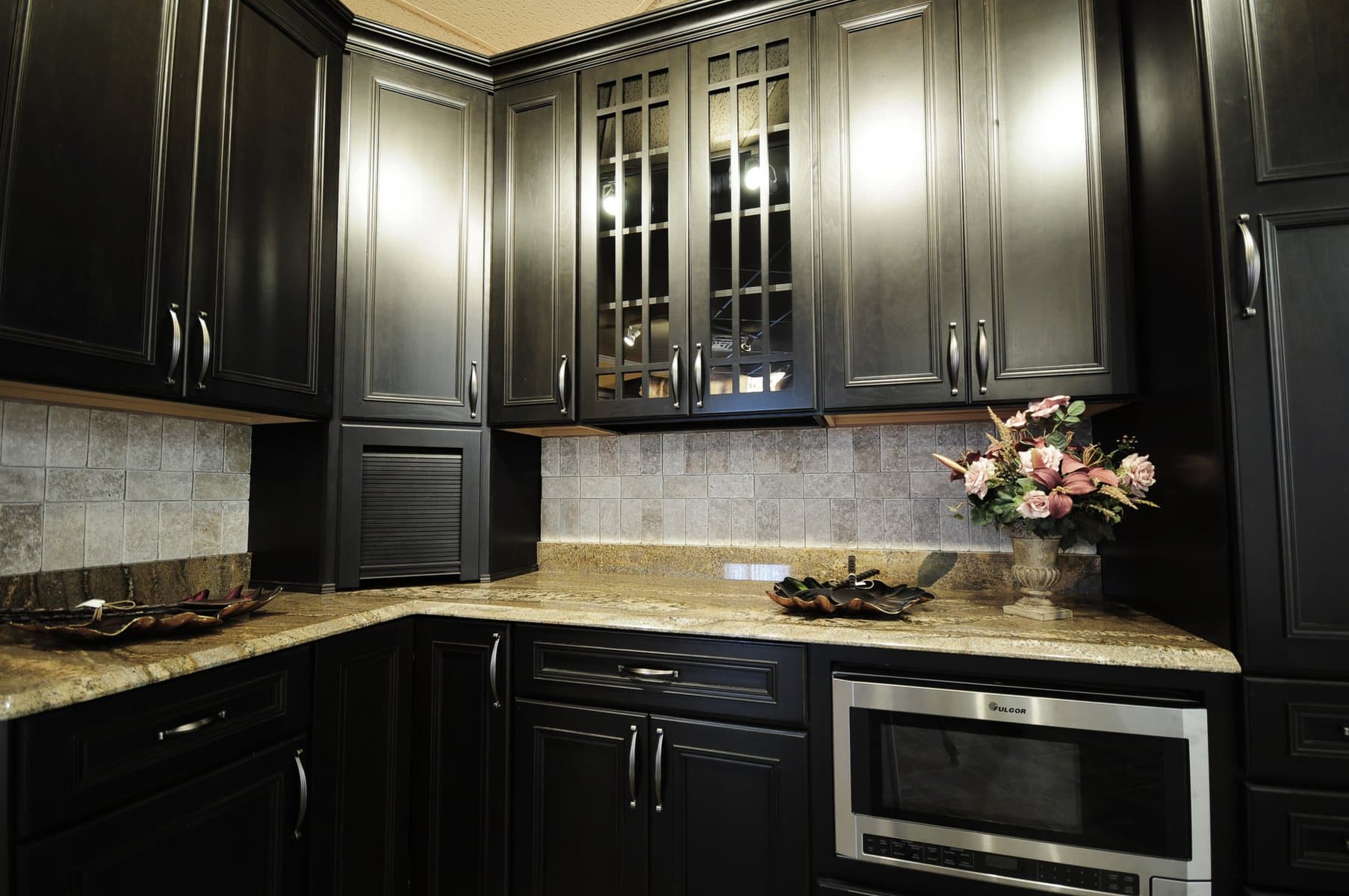 kitchen cabinets black 2