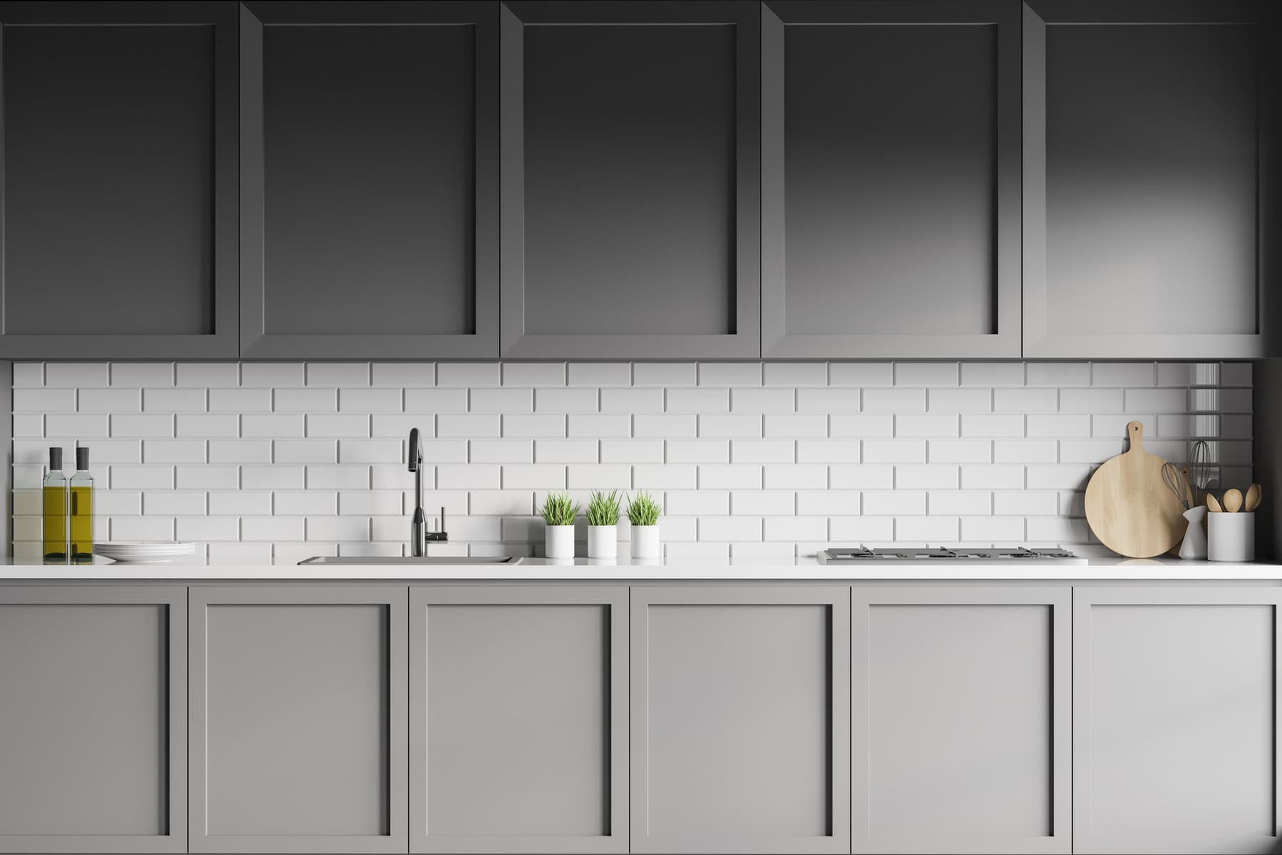 kitchen cabinets black