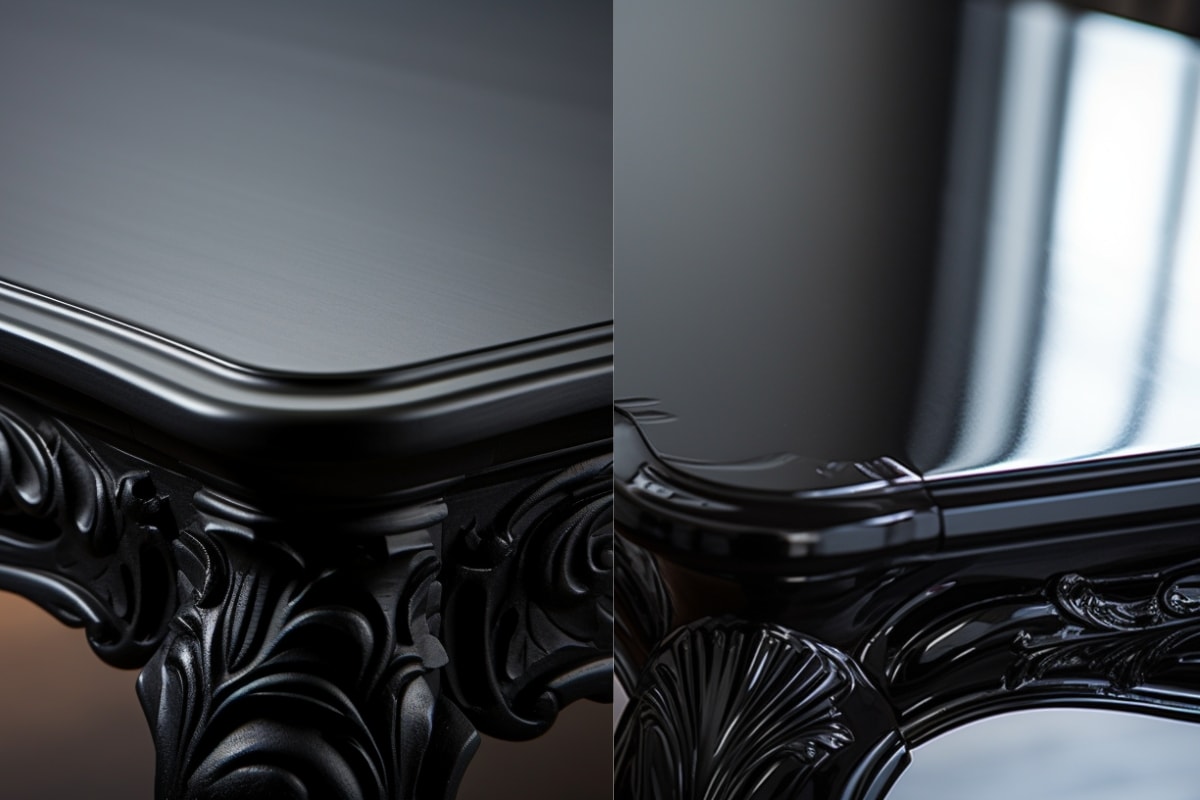 tables with different finishes